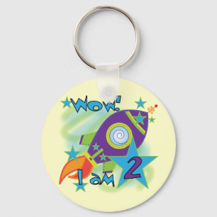 Rocket Ship 2nd誕生日Tシャツとギフト キーホルダー