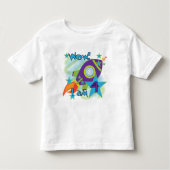 Rocket Ship 4th誕生日Tシャツとギフト トドラーTシャツ (正面)