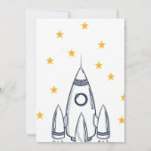 Rocket Ship Add Photo Birthday Party (裏面)