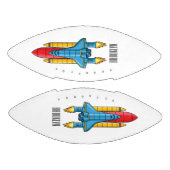 Rocket ship cartoon illustration アメリカンフットボール (パネル)