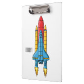 Rocket ship cartoon illustration  クリップボード (左)