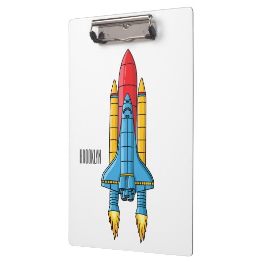 Rocket ship cartoon illustration  クリップボード (左)