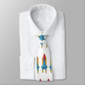 Rocket ship cartoon illustration  ネクタイ (タイ)