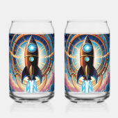 Rocket Ship Drinking Glasses ガラス缶 (裏面)