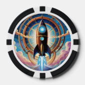 Rocket Ship Poker Chips ポーカーチップ (正面)