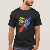 rocket space science moon tシャツ (正面)