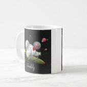 Rocket Turkey's Space Journey コーヒーマグカップ (正面左)