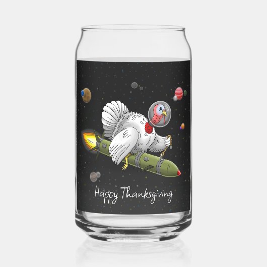 Rocket Turkey's Thanksgiving Journey ガラス缶 (正面)