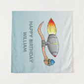 Rocket Worm タペストリー (正面(横))