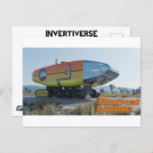 RocketLodge 3Dデザートロード＆ロゴ - ポストカード (正面/裏面)
