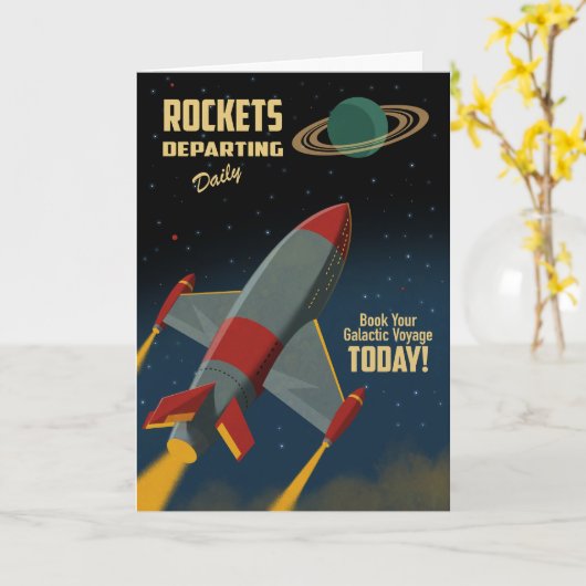 Rockets Departing Daily カード (黄色い花)