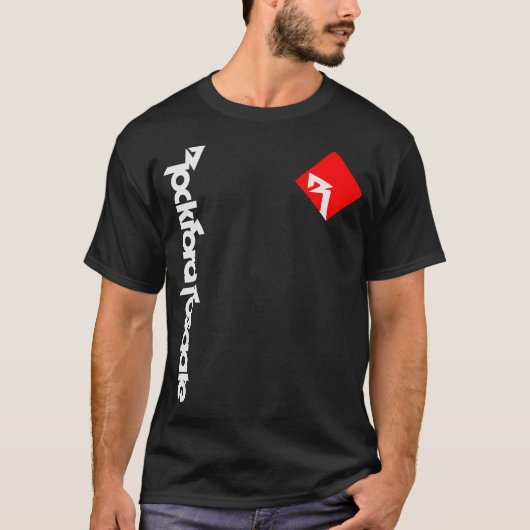Rockford Fosgate Car Audio Amplifer Funny Logo Gif Tシャツ (正面)