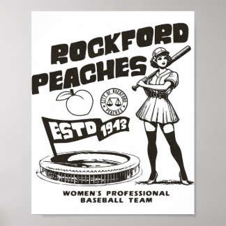 Rockford Peaches Women's Bysebyll Team 1943 -  ポスター