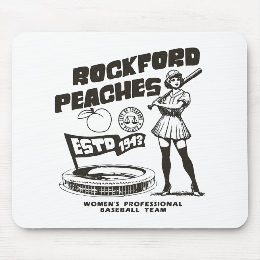 Rockford Peaches Women's Bysebyll Team 1943 -  マウスパッド (正面)