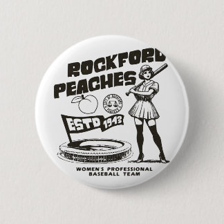 Rockford Peaches Women's Bysebyll Team 1943 -  缶バッジ