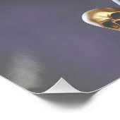 Rockgitarrist in Lederkleidung mit Totenkopf ポスター (コーナー)