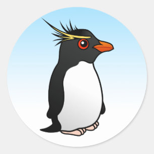 Rockhopperのかわいいペンギン ラウンドシール