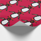 Rockhopperのペンギンの初期のな芸術の包装紙 ラッピングペーパー (角)