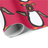 Rockhopperのペンギンの初期のな芸術の包装紙 ラッピングペーパー (ロールコーナー)