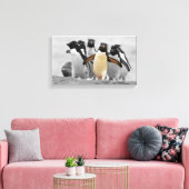 Rockhopperのペンギン キャンバスプリント (インサイチュ (リビング))