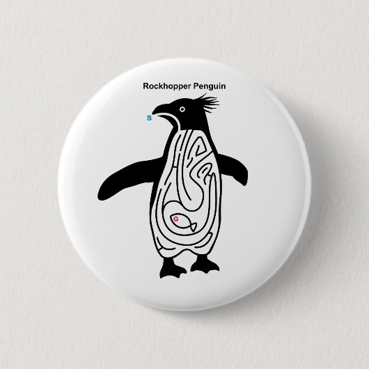 Rockhopper Penguin Maze B 缶バッジ (正面)