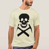 Rockhoundのスカルの十字の一突き Tシャツ (正面)