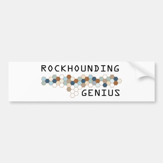 Rockhoundingの天才 バンパーステッカー (正面)