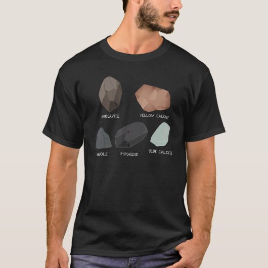 Rockhounding Rock Collecting Muscavite Pyroxene Ca Tシャツ (正面)