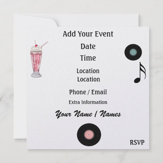 Rockinによっては休みなく- SRFがパーティを楽しみます 招待状 (裏面)