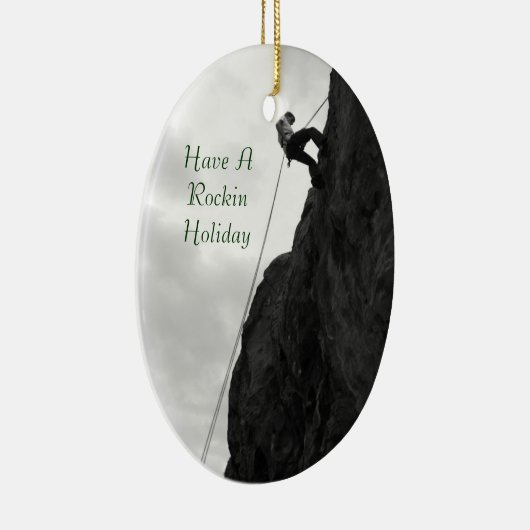 Rockinのクリスマスのオーナメントに上る休日の石 セラミックオーナメント (右)