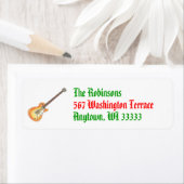 Rockinのクリスマスの差出人住所ラベル ラベル (インサイチュ)