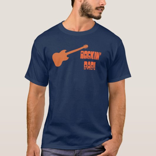 Rockinのパパ! ギター tシャツ (正面)