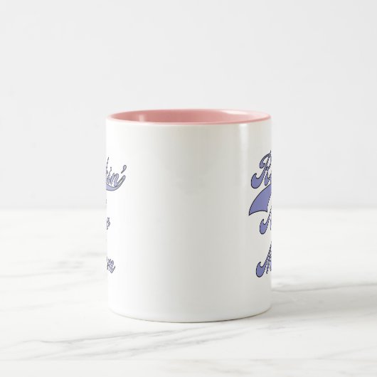 Rockinの新しいお母さんのTシャツおよびギフト ツートーンマグカップ (中央)