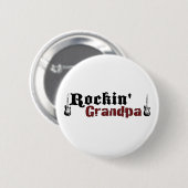 Rockinの祖父 缶バッジ (正面&裏面)