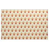 Rockinの赤い50sエレキギター ファブリック (ヤード)