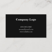 ROCKINの黒檀の無地のな名刺 名刺 (裏面)