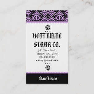 ROCKINの*HOTTの薄紫STARRの名刺 名刺