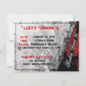 RockinのSweet sixteenの誕生日 招待状 (裏面)