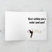 Rockinよい年の~のエレキギターのバースデー・カード カード (内部)