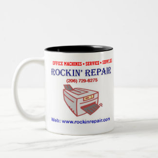 Rockin修理コーヒーのマグ ツートーンマグカップ