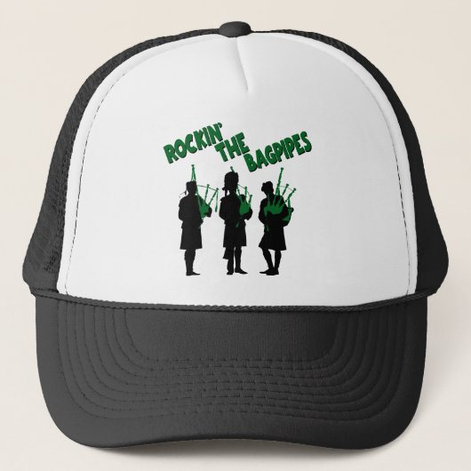 ROCKIN」バグパイプ キャップ (正面)