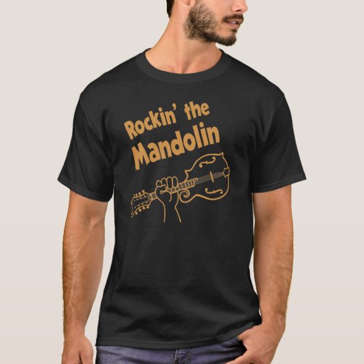 ROCKIN」マンドリン Tシャツ (正面)