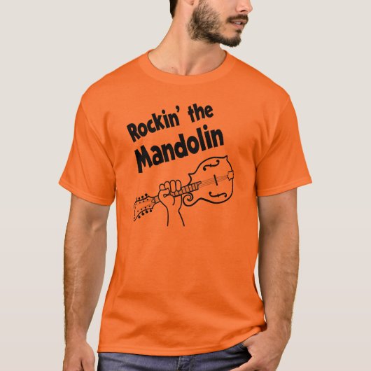 ROCKIN」マンドリン Tシャツ (正面)