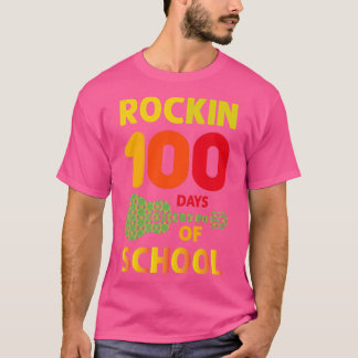 Rockin 100 Days Of School 4 Tシャツ