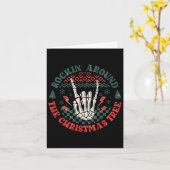 Rockin Around The Christmas Tree Ugly Heavy Metal  カード (黄色い花)
