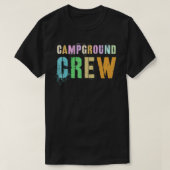 Rockin' CAMPGROUND CREW Host Summer Counselor Teac Tシャツ (デザイン正面)
