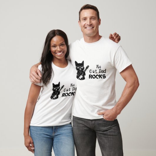 Rockin' Cat Dad T-Shirt Tシャツ (ユニセックス)