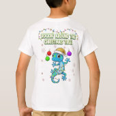 Rockin’ Christmas Gecko – Cute Holiday Lizard Deco Tシャツ (裏面)