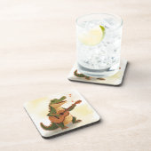 Rockin’ Crocodile with Guitar – Fun Cartoon Animal コースター (右側)