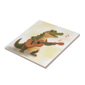 Rockin’ Crocodile with Guitar – Fun Cartoon Animal タイル (側面)